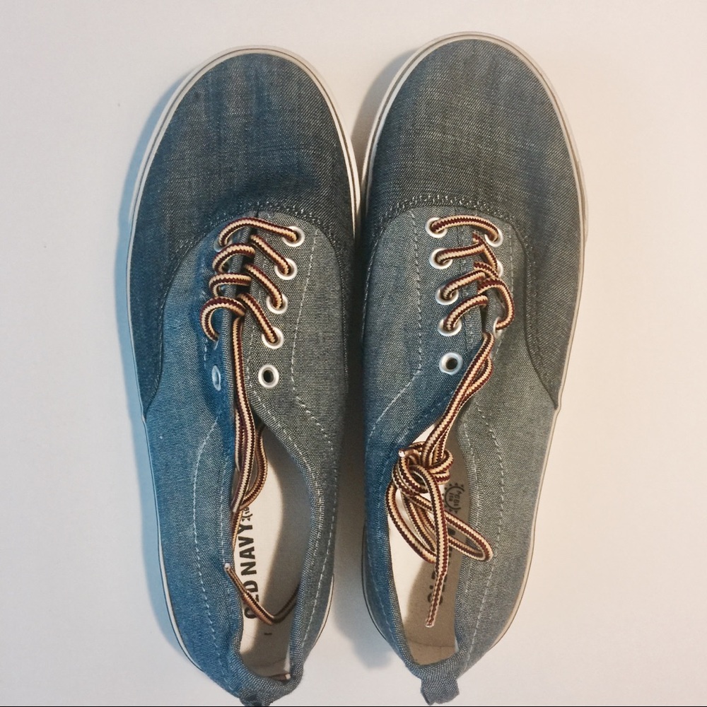 {Old Navy} Two-tone Chambray Shoes, NWOT